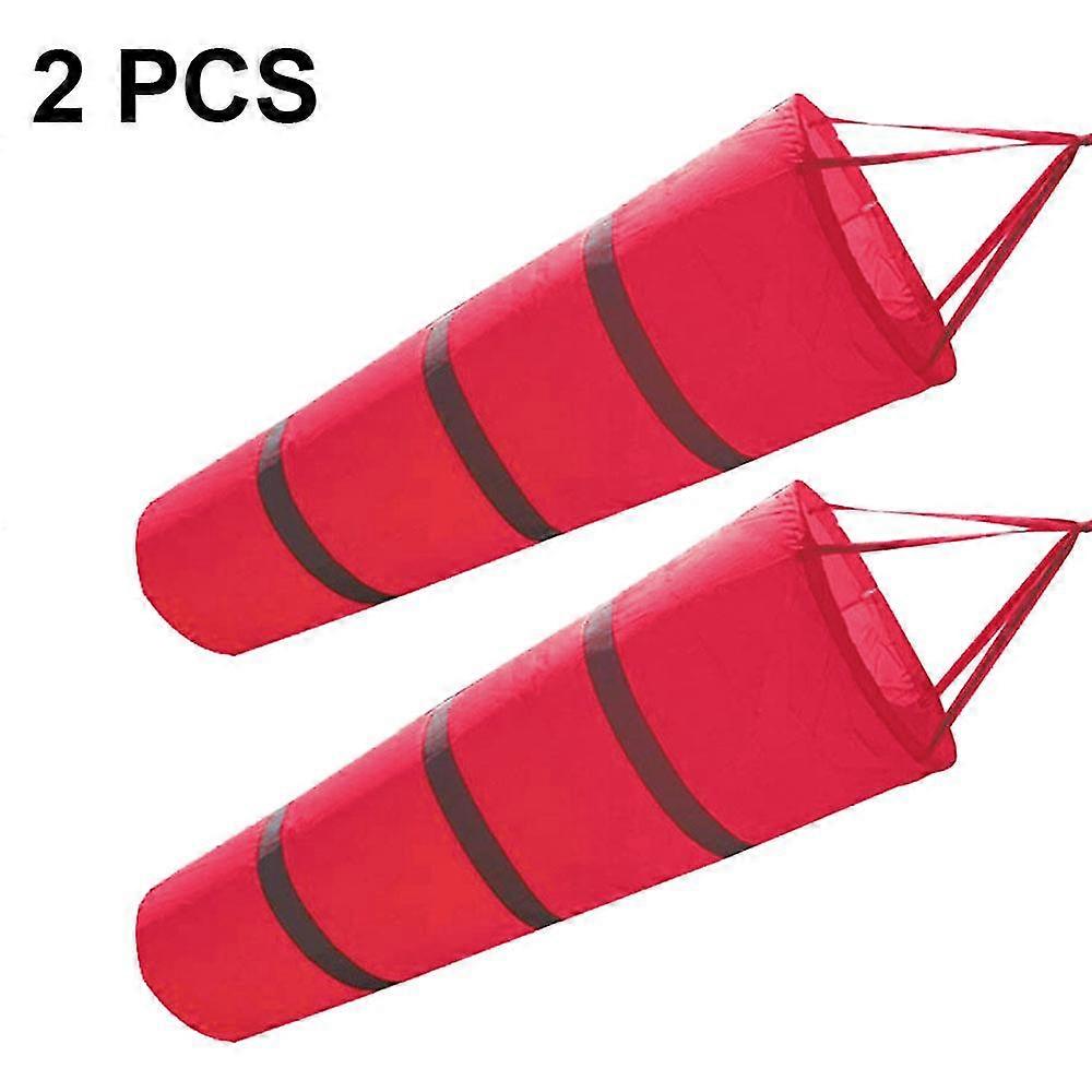 2 pieces windsock with reflective, windsock with reflective, airport windsock with reflective, suitable for airports, industrial sites, meteorology, a