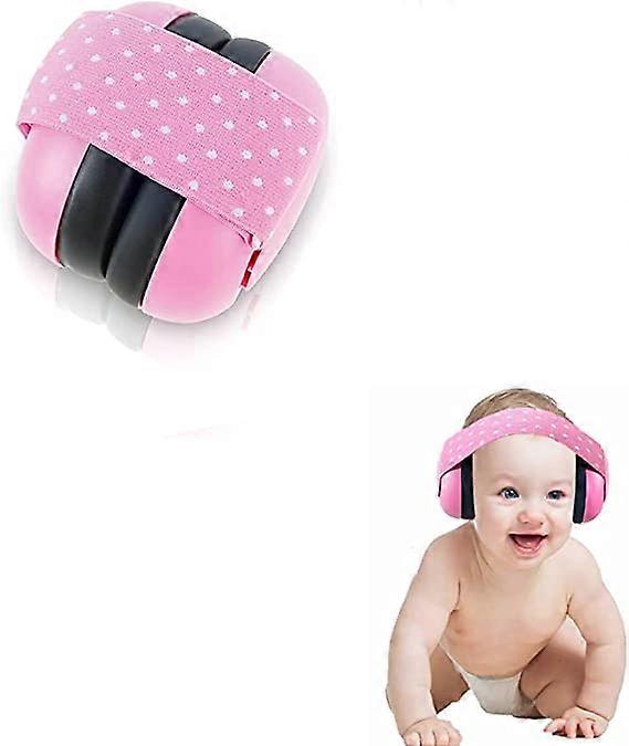 Babies Hearing Protection Adjustable and Comfortable Headphone AntPowder7*7*8CMi-Noise for 0-3 Years Old Kids Infant Toddlers - Prevent Hearing Damage