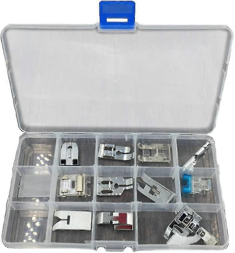 Fabric Bias Tape Makers Kit With Sewing Awl, Bead Needles, Adjustable Binder Clip, Foot Press -practical Bias Tape Maker Set(15pcs)