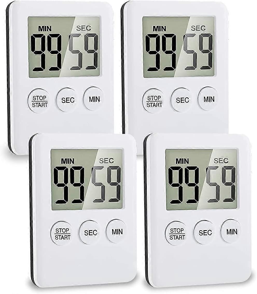 2 Pieces Digital, Kitchen Timer with Egg Timer, Magnetic Timer for Cooking, Loud