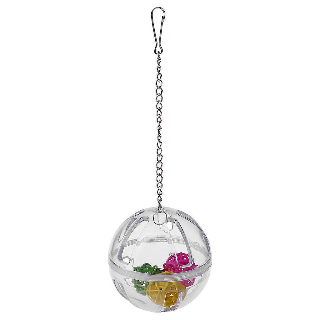 Parrot Chew Toy Balls inside a Large Hanging Ball Birds Playing Supplies