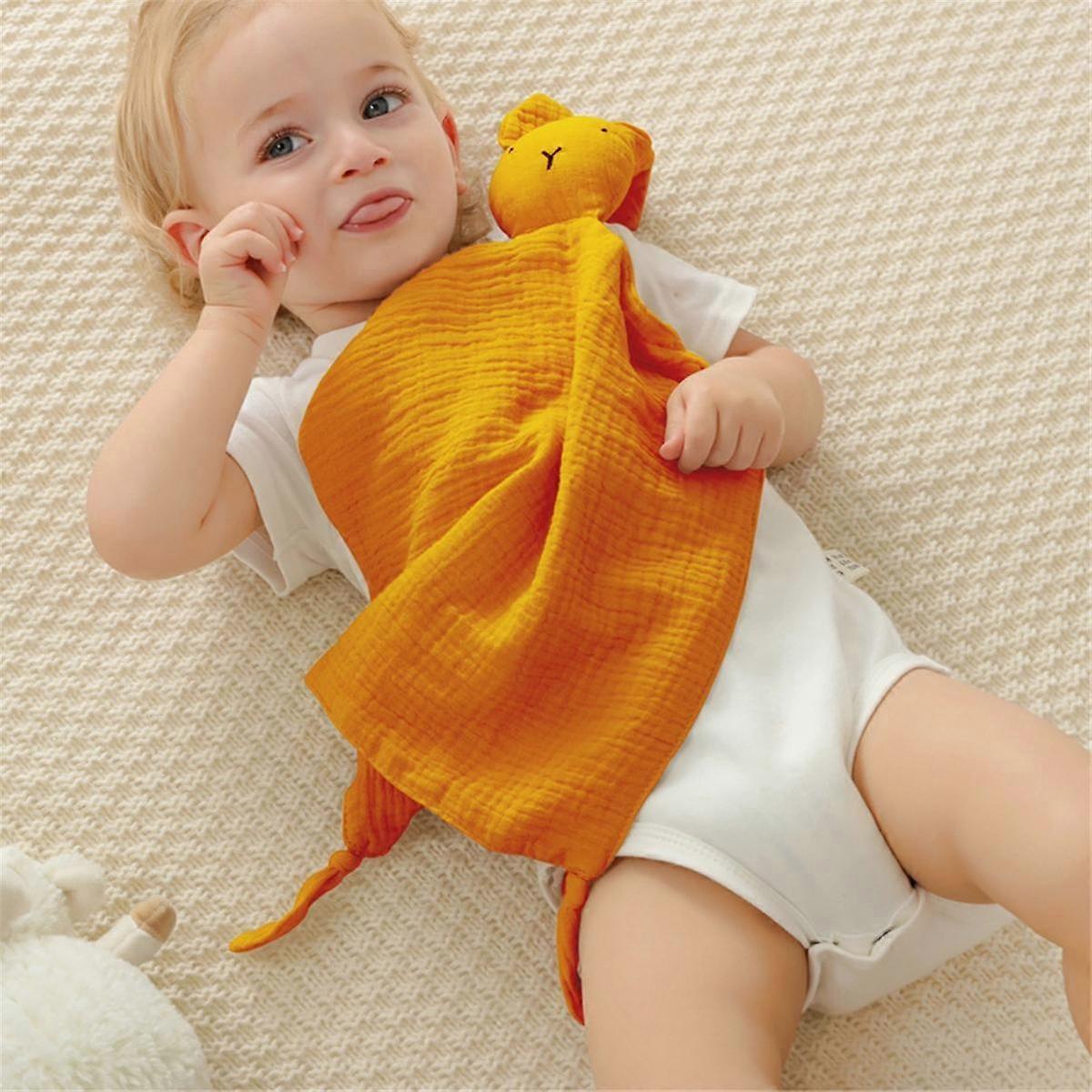 Loveys للأطفال شخصي الشاش Lovey بطانية مخصص مطرزة الطفل أمن بطانية أرنب المعزي مع الاسم ، ب