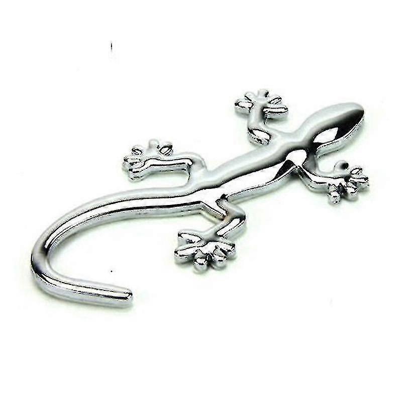 3d Lizard Gecko - Die Cut Gold Silver Decal Bumper Sticker Banmo