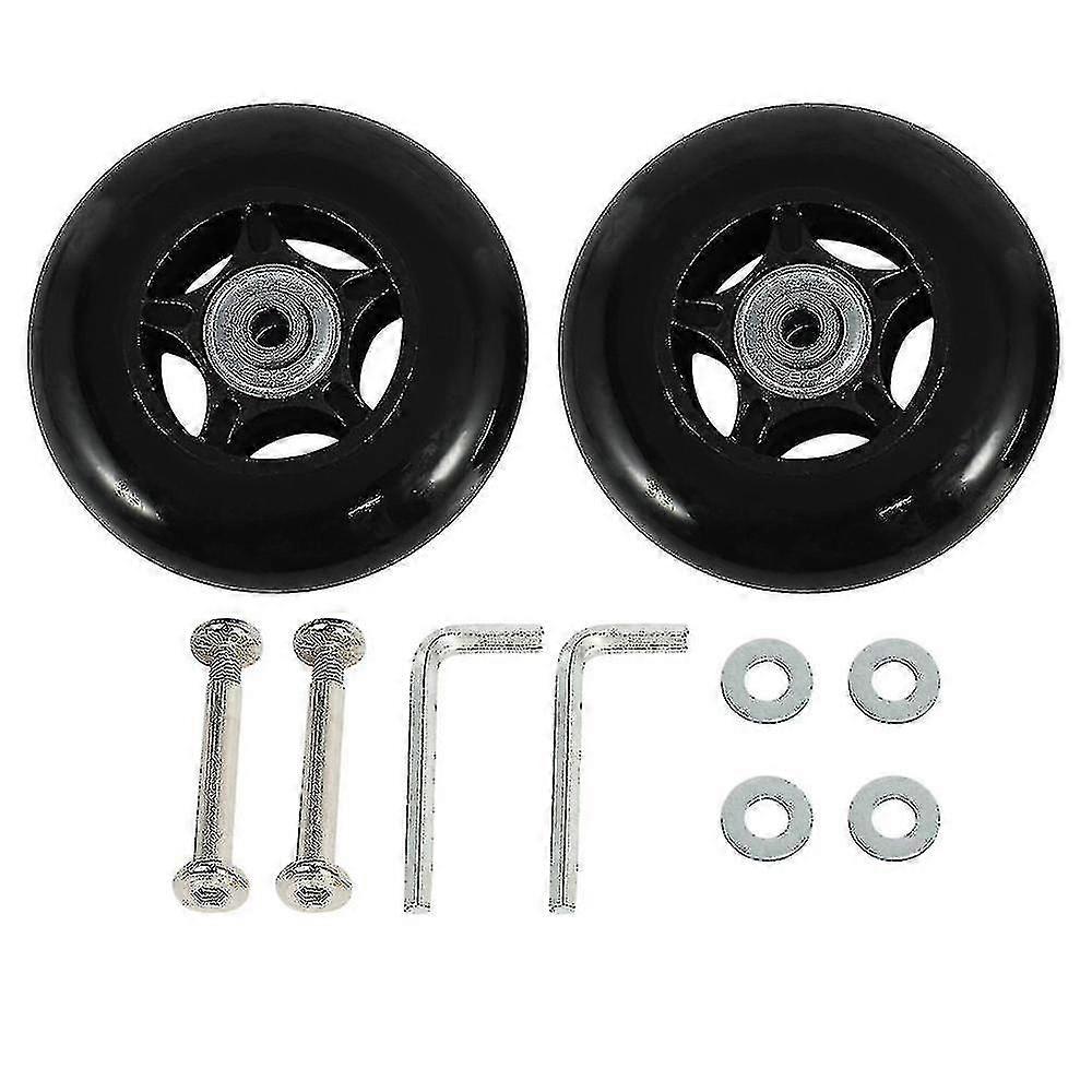 2 Set Luggage Suitcase Replacement Wheels Od 80mm