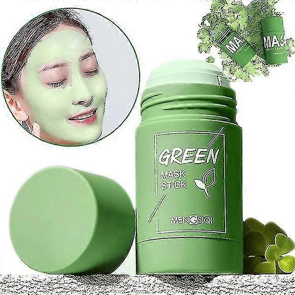Green Tea Mask Solid Cleansing Mask Stick Oil Control Moisturizing Mud Mask