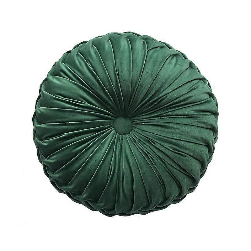 Solid Velvet Round Pillow Cushion for Sofa or Living Room
