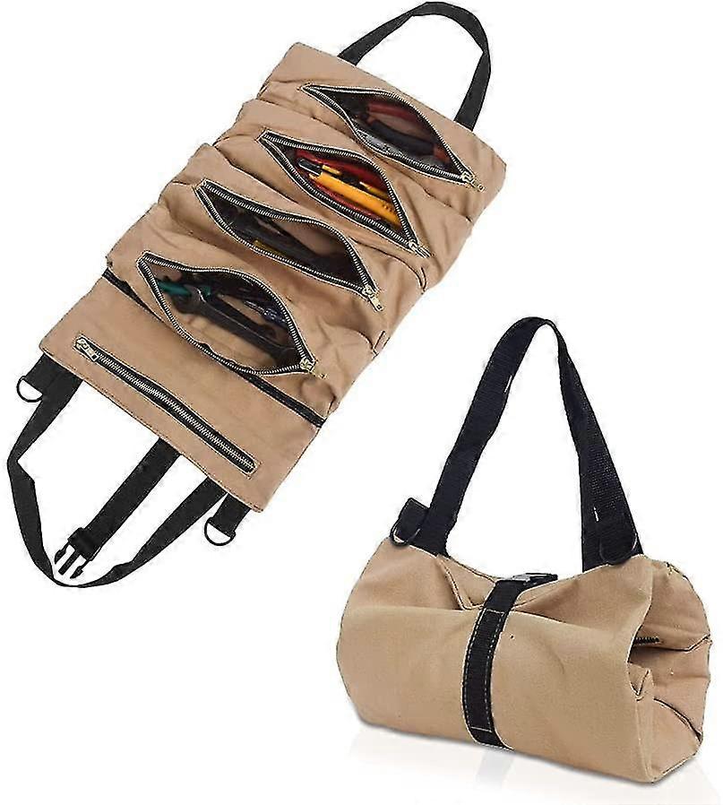 Canvas Tool Bag  Versatile Tool Bag With 5 Pockets