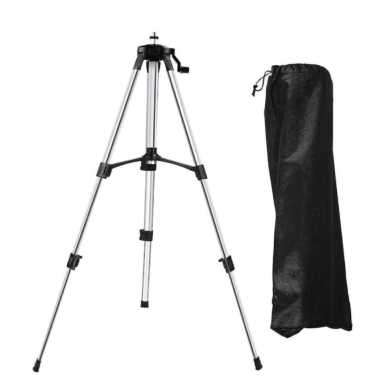 Level Tripod Construction Tripod Extendable Lightweight Portable With Bag Adjustable Height 5/8" To 1/4" Adapter Tripod Stand