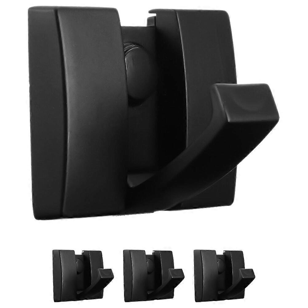 4pcs Foldable Hooks Punch Free Folding Coat Hangers Space Saving Hooks for Bathroom