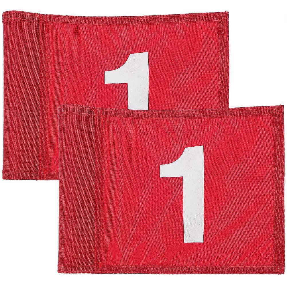 2Pcs Numbered Golfs Flags Target Golfing Flags Golfing Target Flags Golfs Training Flags