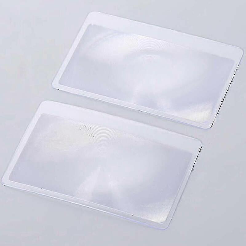 Card Magnifier Magnifying Glass Sheet Portable Reading Credit Lens