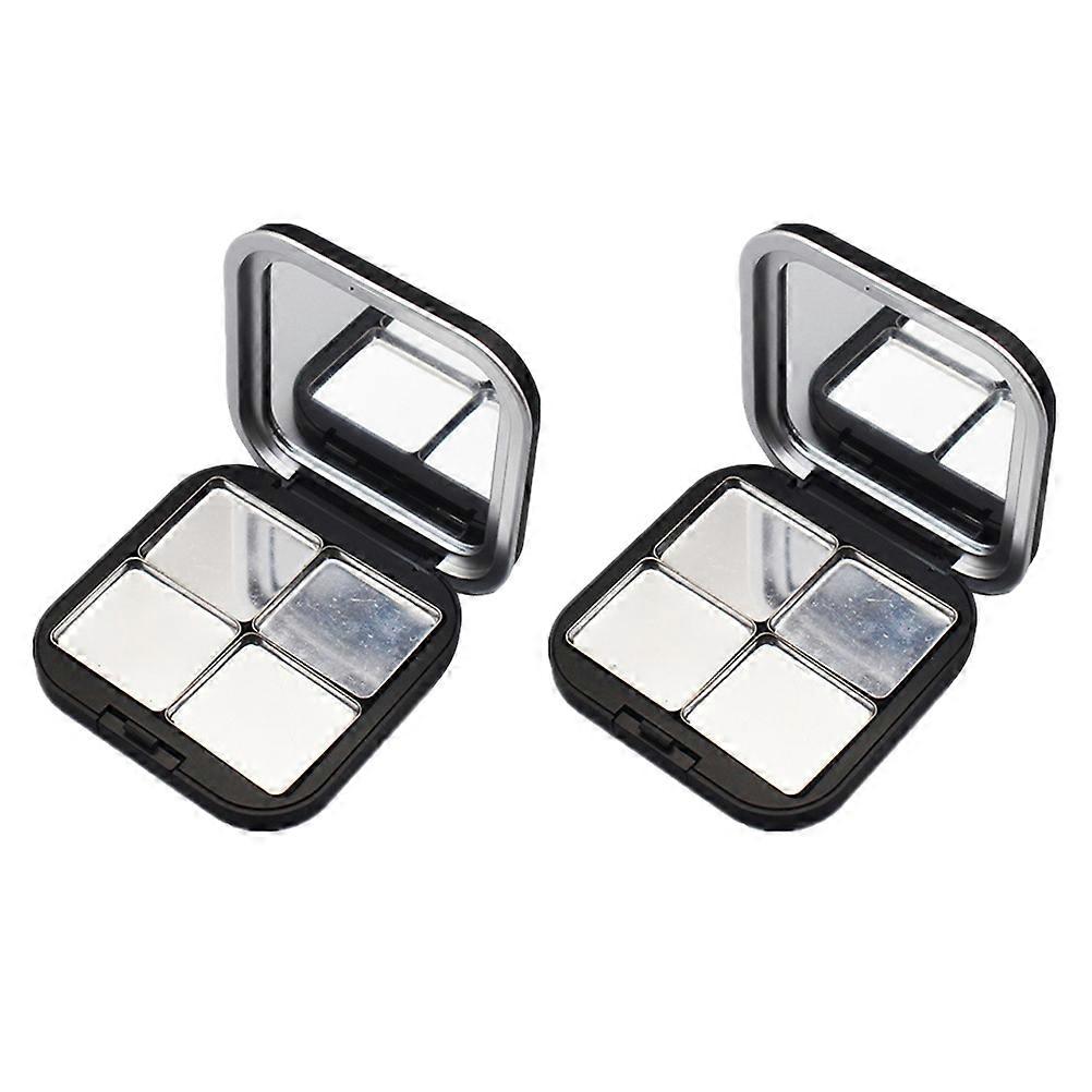 2pcs Empty Eyeshadow Palettes Makeup Eyeshadow Containers Empty Eyeshadow Boxes