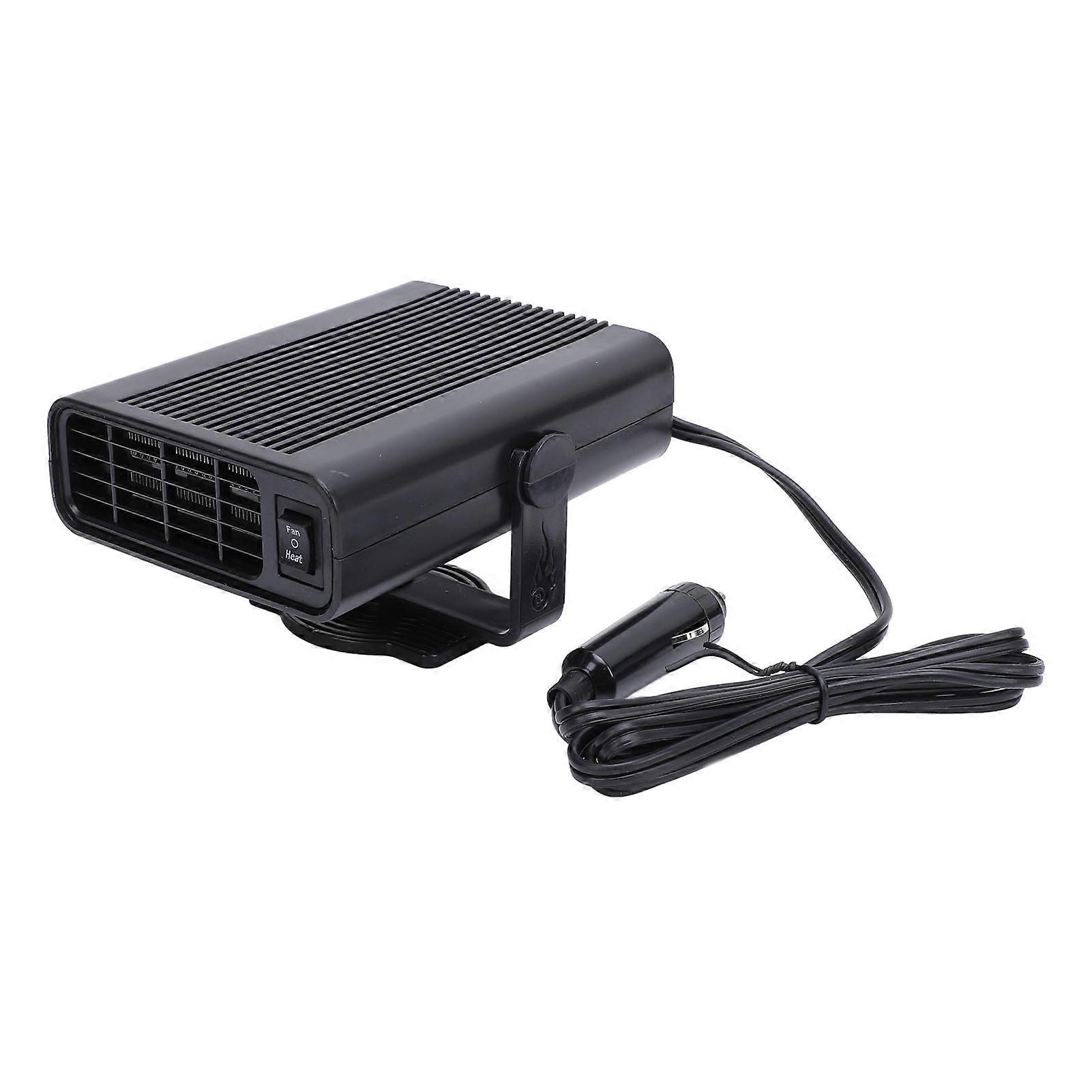 Car Heater 120W Fast Heating Enhanced Safety Portable Efficient Performance Car Windshield Defogger for Vehicle Black 24V