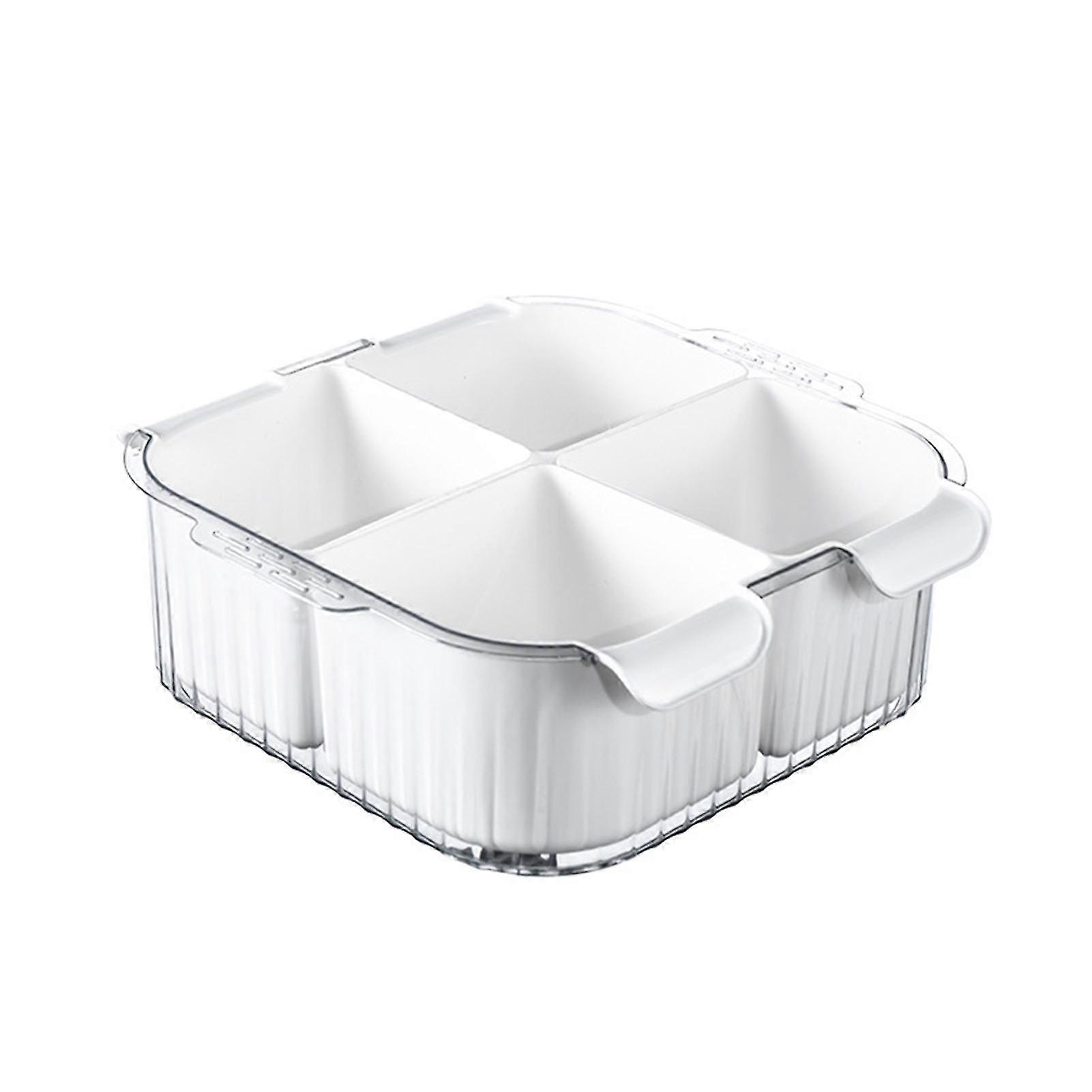 Kitchen Onion Ginger Garlic Storage Box Double Layer Fruit Side Dish Drain Box