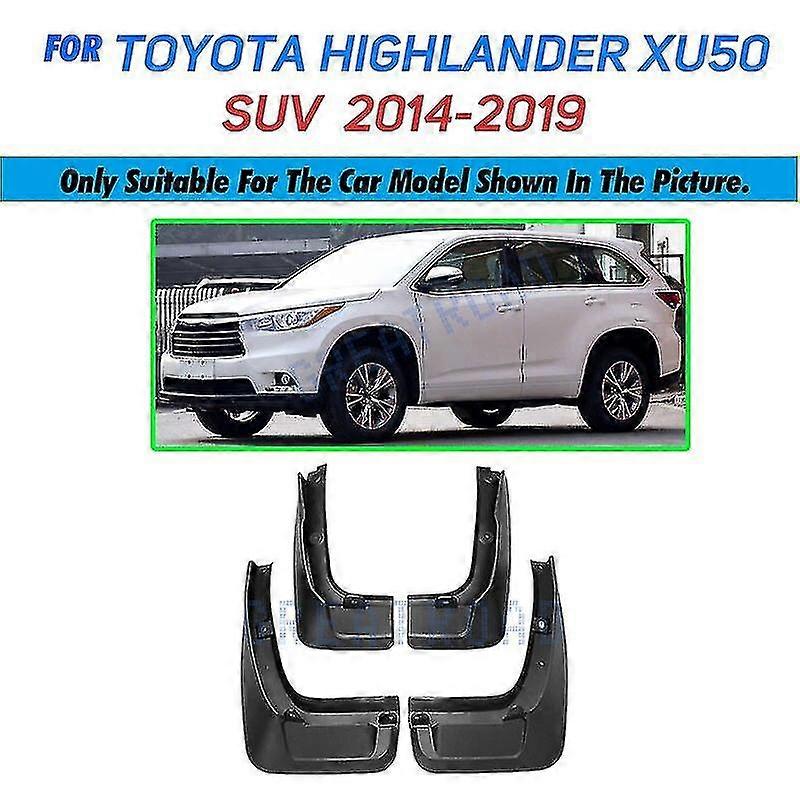 Car Mud Flaps For Toyota Highlander Kluger 2001-2019 Mudflaps Splash Guards Mud Flap Mudguards Fender Front Rear 2002 2003 2004