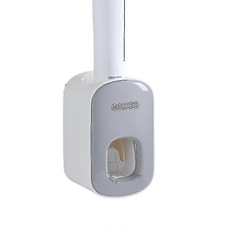 Automatic Toothpaste Dispenser Wall Mount Bathroom Bathroom Accessories Waterproof Toothpaste Squeezer Toothbrush Holder