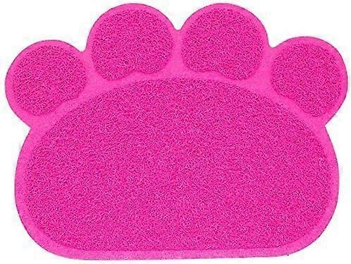 Salgsfremmende salg Søppelkassematte, Kattesand Matte Oppvask Matskål Rengjøringsmatte 30 * 40cm (Rosa)