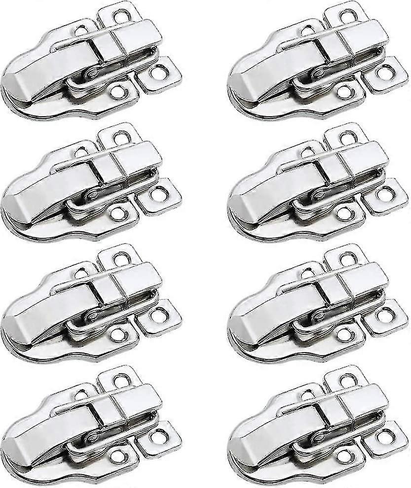 8pcs Toggle Latches Metall Hebel Verschluss Toggle Clasp Latch Feder Box Chest Lock Tool Box Aufbewahrungsbox Entertainment Box Lock