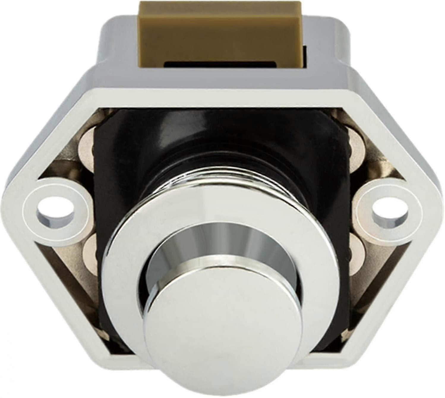 Push Button Campervan - Latch Lock Button Closure Door Cupboard For Rv Motor Caravan 2 Pieces(chrome)