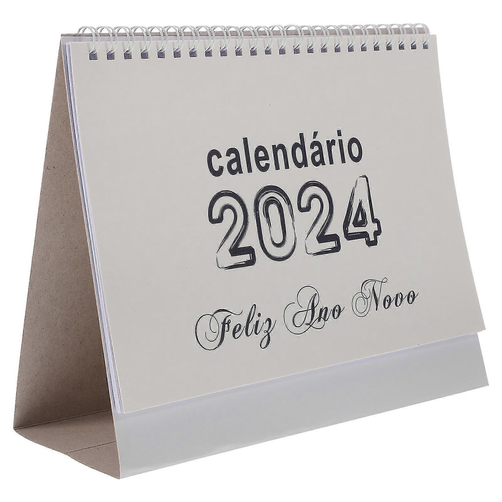 1 Book Of Desk Calendar 2024 Table Calendar Decoration Ornament For Home Office School