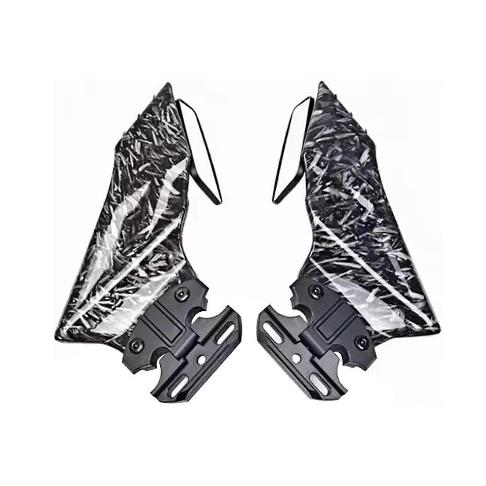 2 Pieces Motorcycle Wind Wing Side Mirrors Replacing Easy to Install Generic