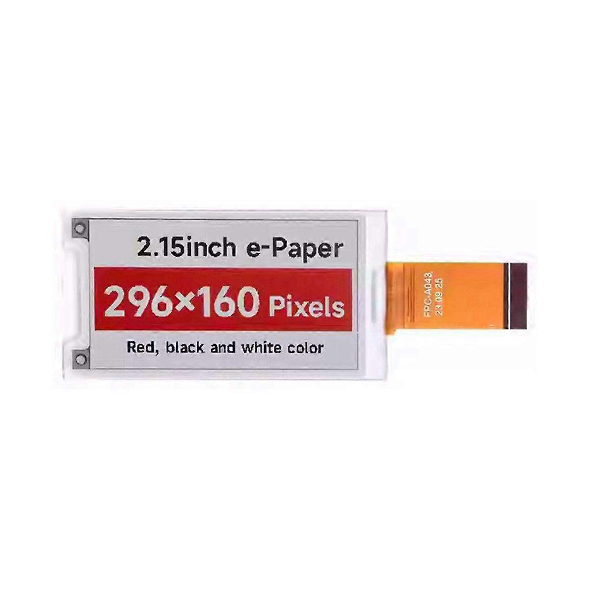 2.15-Inch E-Paper Electronic Module 296x160 Pixels SPI Communication HAT+ Standard for ,B