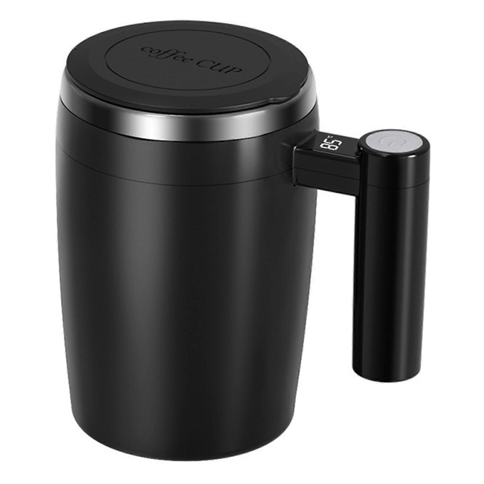 380ml Self-Stirring Cup Automatic Magnetic Stirring Coffee Mug with LCD Display for Milk Tea