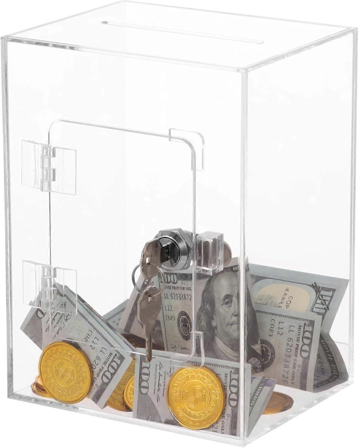 Transparent Large Openable Piggy Bank Saving Container Gift