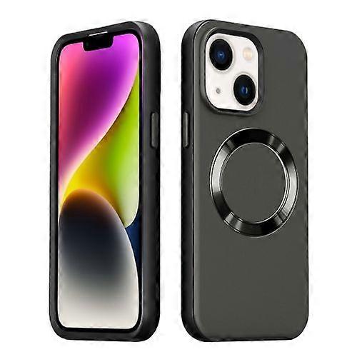 For iPhone 15 CD Pattern Magsafe PC Phone Case