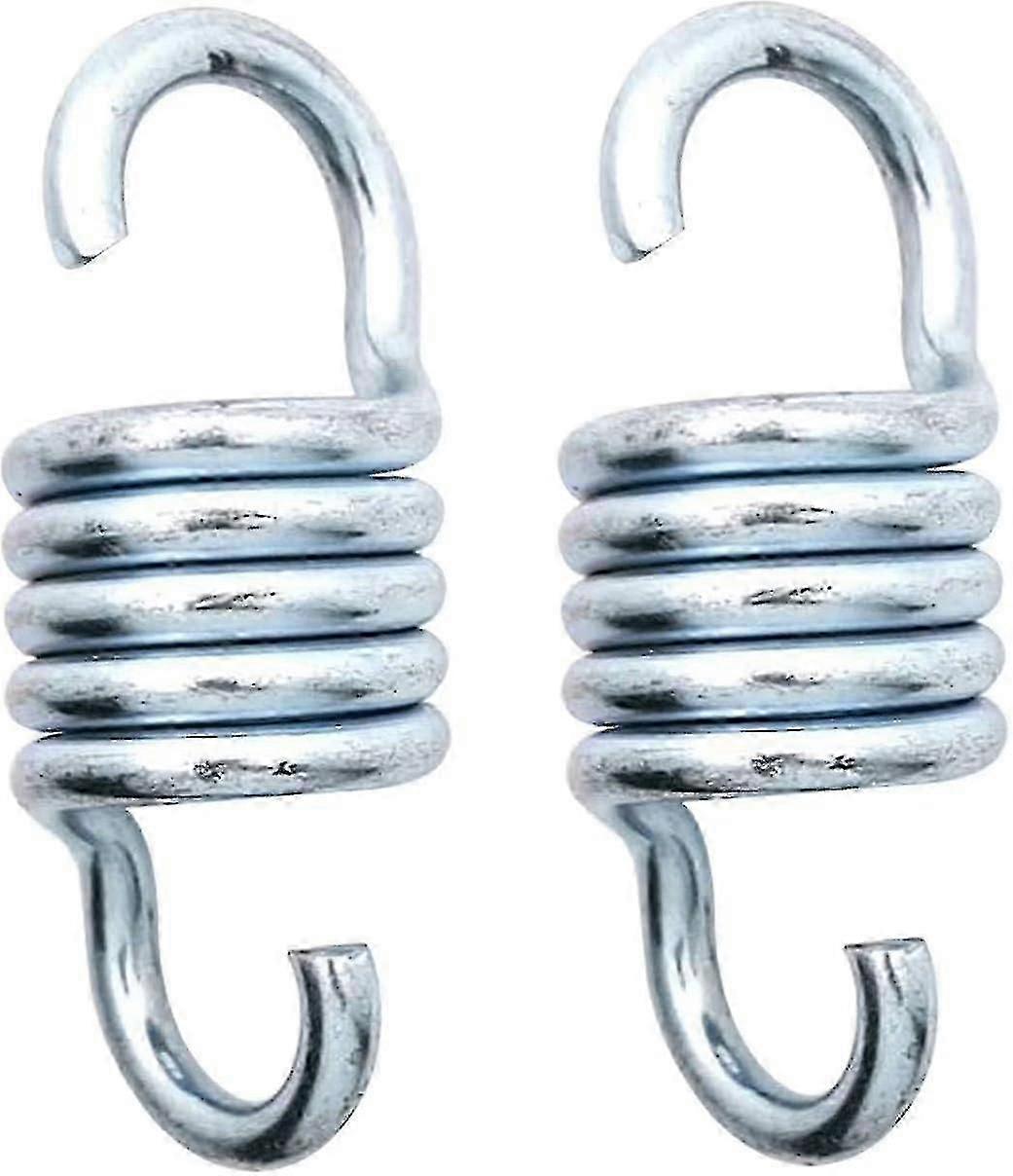 2pcs Hammock Spring, Hardened Galvanized Steel Extension Spring Coil 500lb Support For Hanging Hammock Chairs