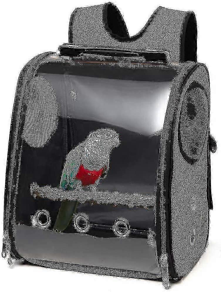 الطيور الببغاء حقيبة الظهر الناقل حقيبة سفر مع حامل جثم للببغاوات الببغاوات الكوكاتيلز كونوريس فينش لوفبير