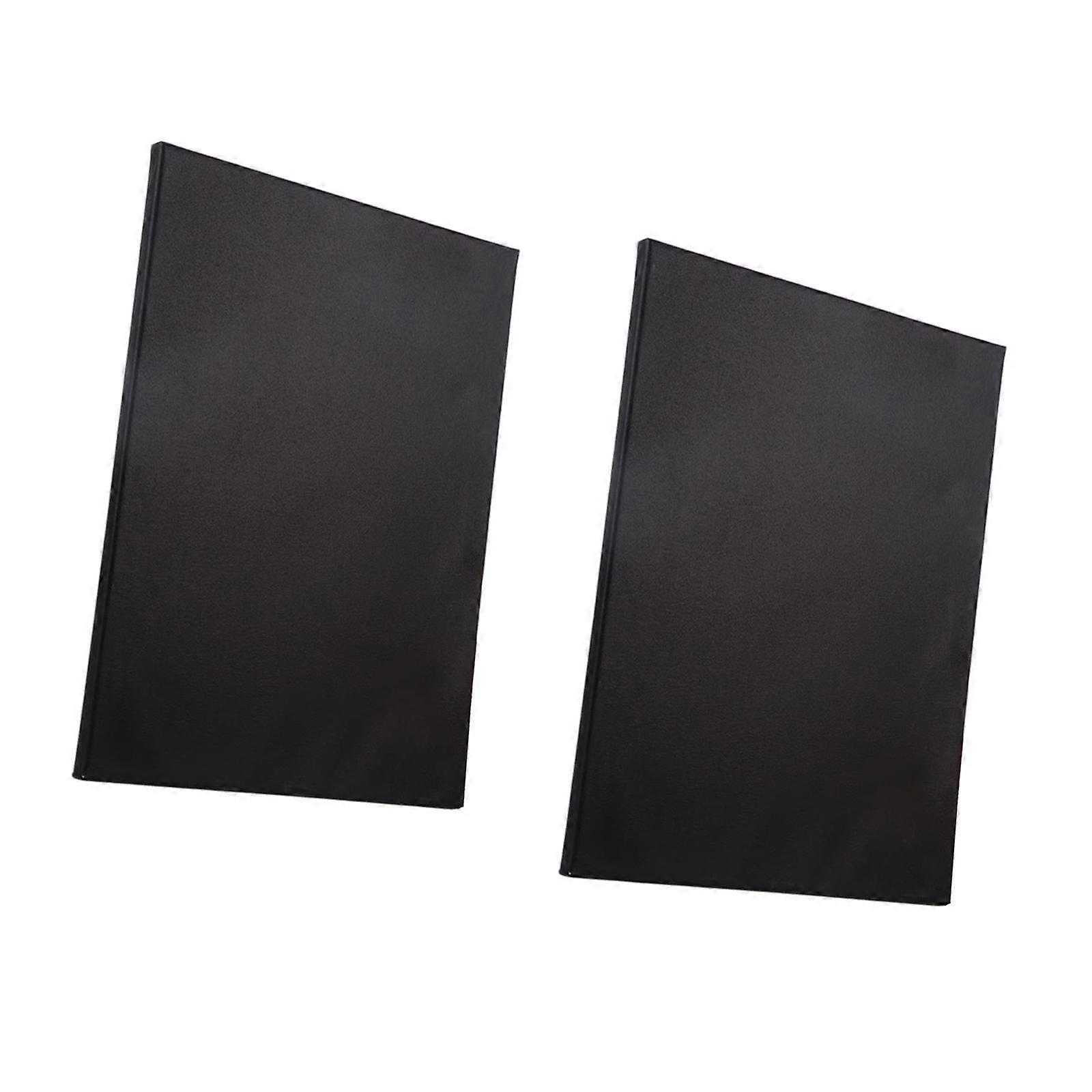 2Pcs Painting Canvas Black Canvas Art Supplies Artist Canvas Wooden Frame
