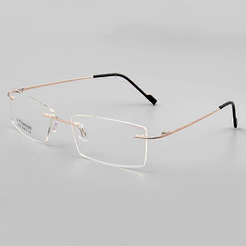 rimless metal glasses, various colors