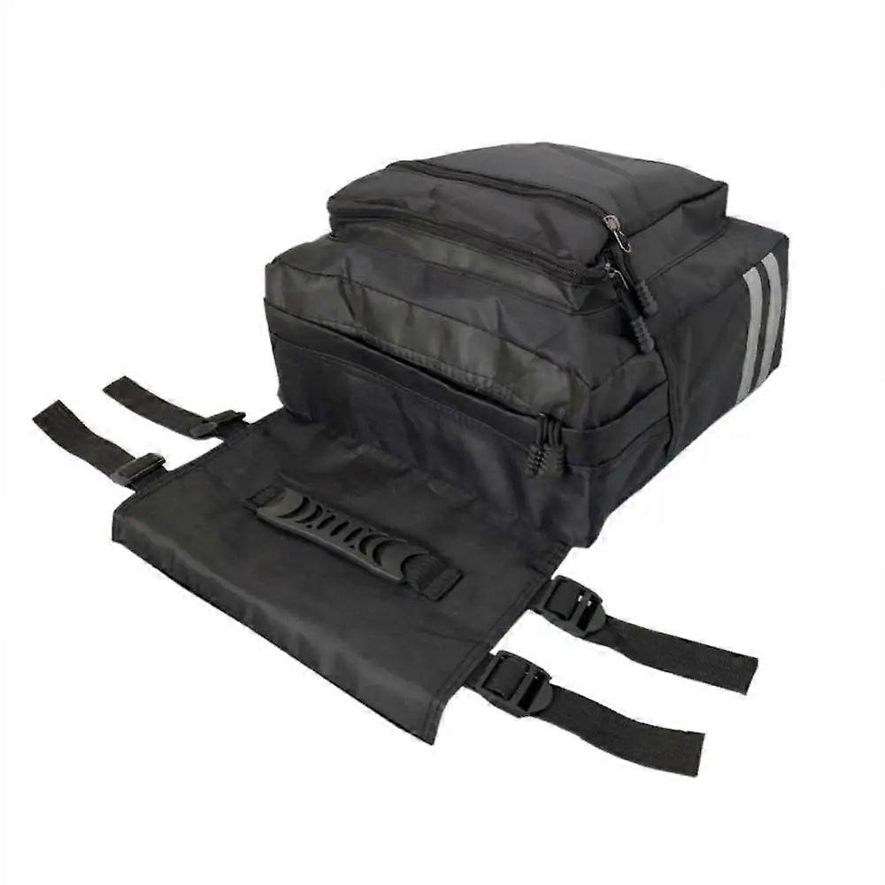 Nneoba 25l Canvas Carrier Bag Rear Rack Trunk Bike Luggage Back Seat