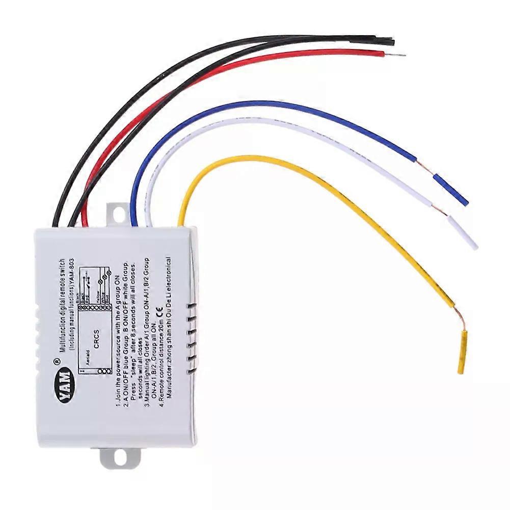 1/2/3 Ways ON/OFF 220V Wireless Remote Control Switch Digital Remote Control Switch Multifunction Light Lamp Gadgets