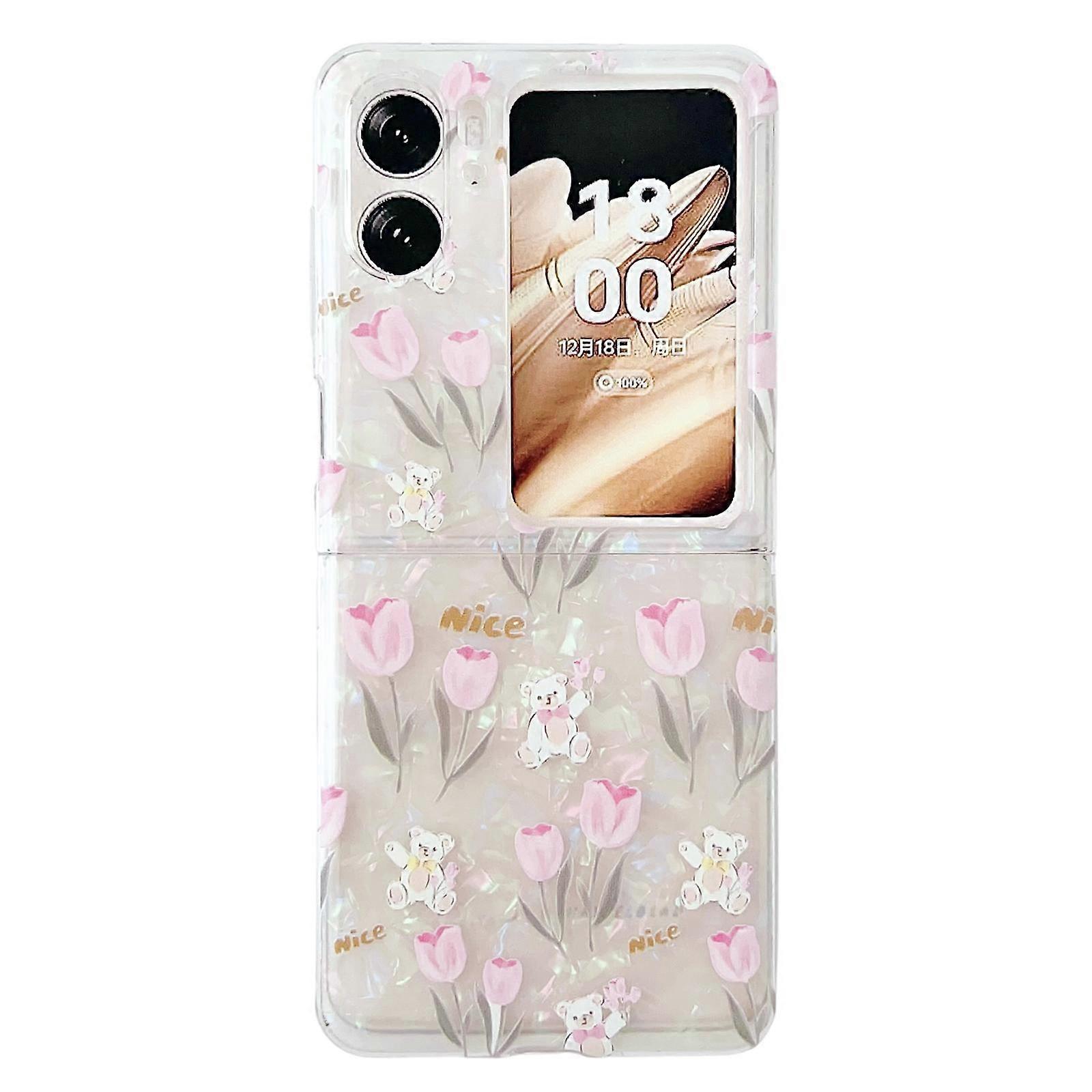 Shell Texture Flower Pattern Protective Phone Case