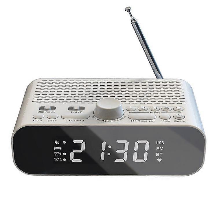 BT-A5 Multi-function Bedside Alarm Clock Hi-Fi Bluetooth Speaker FM Radio