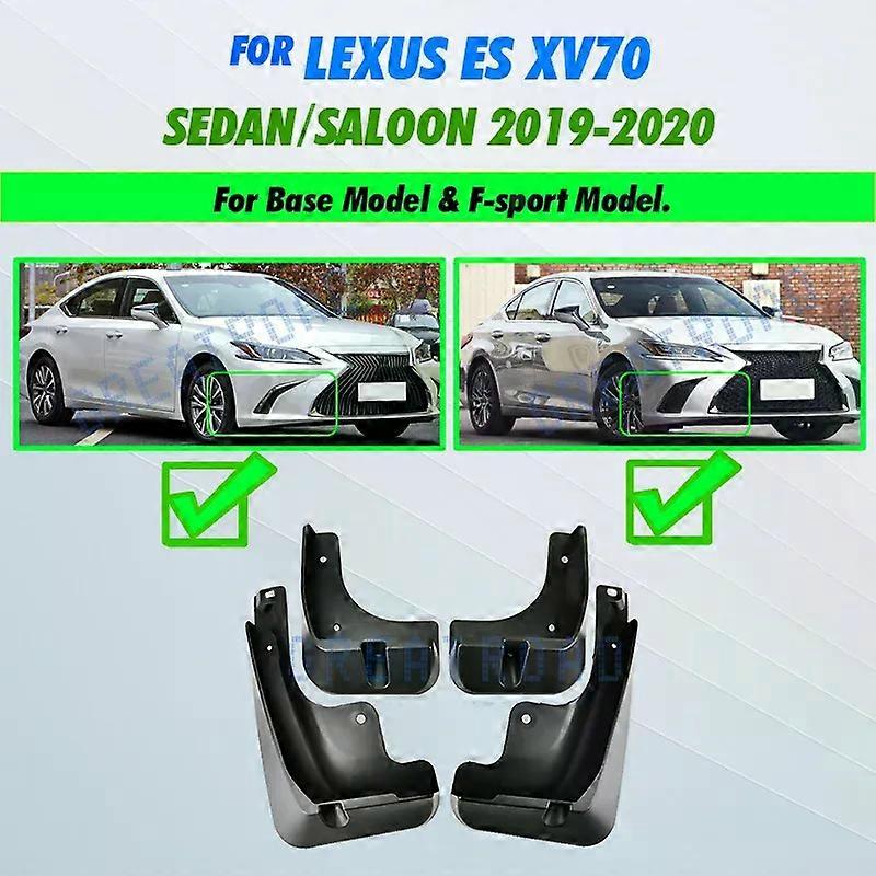 unique 4pcs Mud Flaps Mudguards For Lexus ES ES300h ES350 F-Sport 2019 2020 Mud Flaps Splash Guards Mudflaps Fender Front Rear