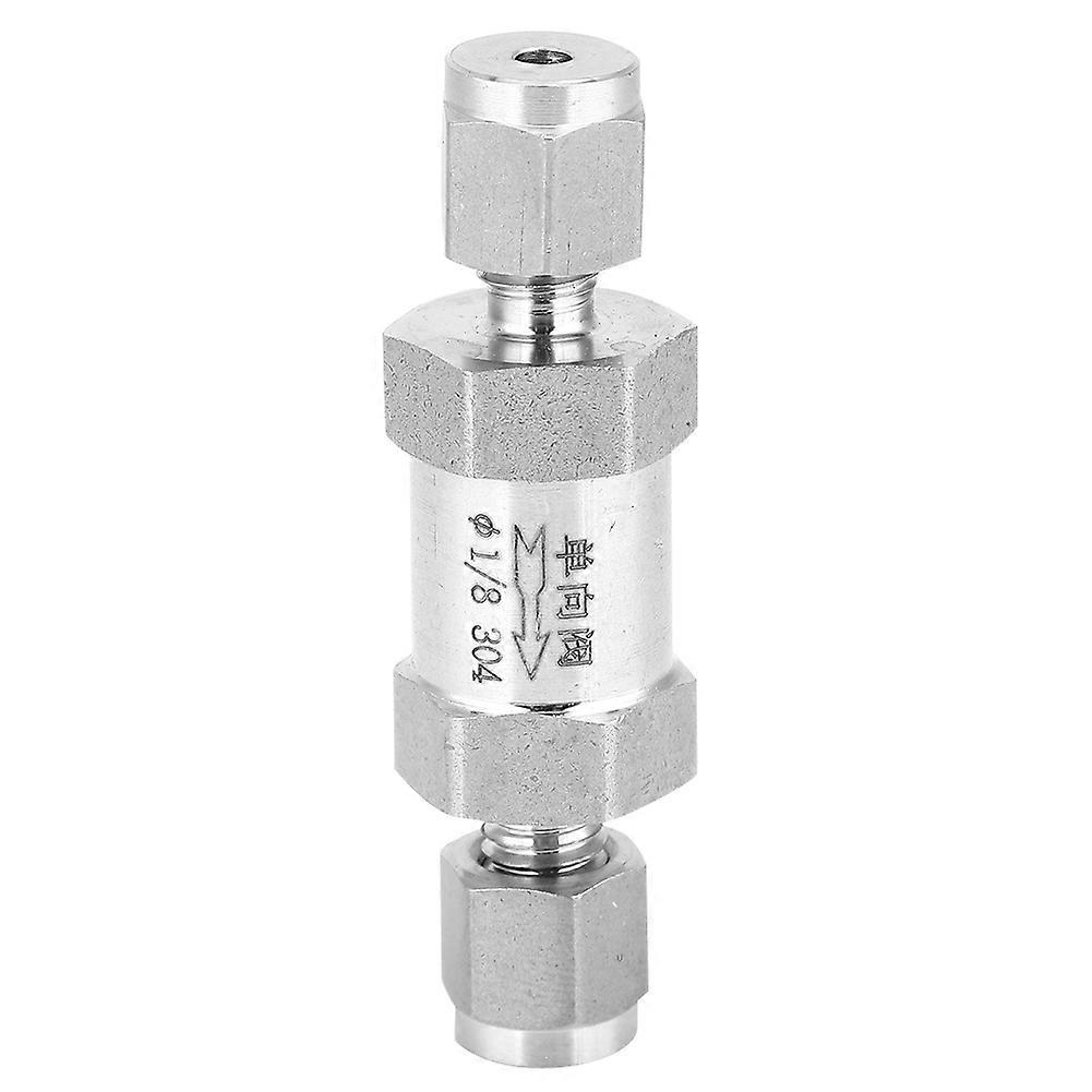 Artillery One-Way Valve, Non-Return Valve Made of Stainless Steel Bspp Female Thread One-Way Valve for The Pipe Connection of Gas, Water, Oil(304