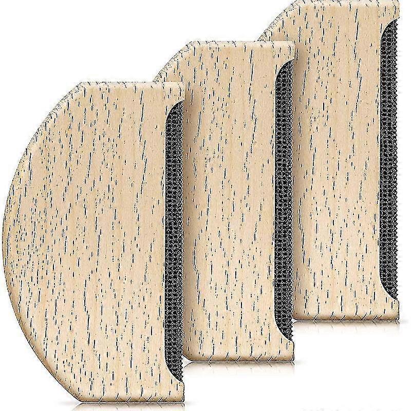 Minglan Cashmere Comb Sweater Shaver Wool Comb Wooden Pilling Fuzz Fabric Lint Remover