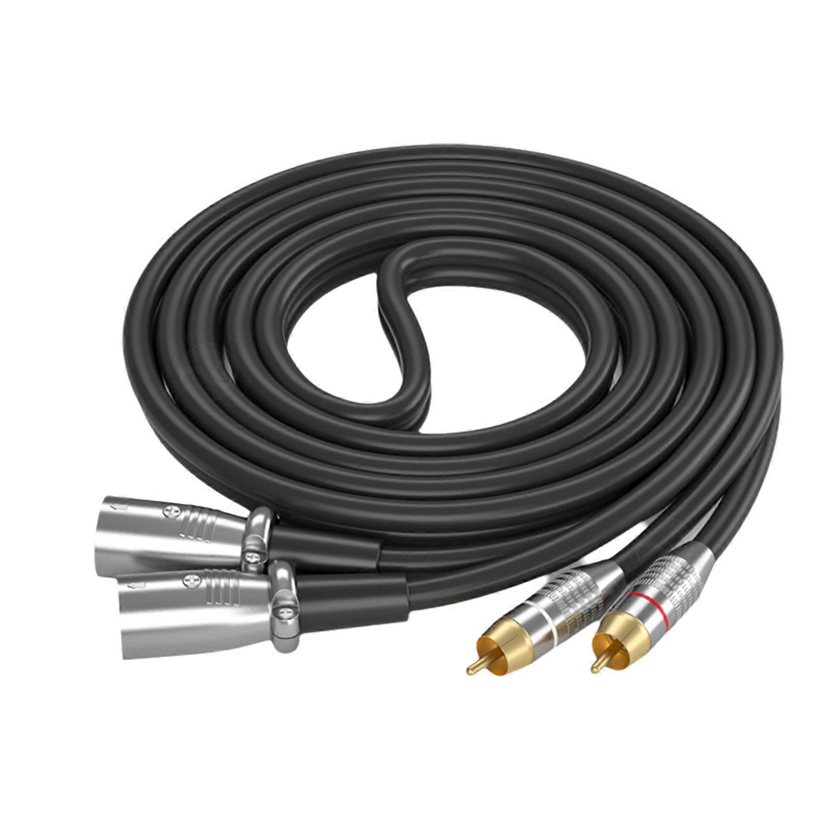 Dayanıklılık Çift Mikrofonlar Mikrofonlar ve Ses Ekipmanları için Erkek Müzik Kablosu Altın Plaka Konnektörleri Tel 10m / 800cm