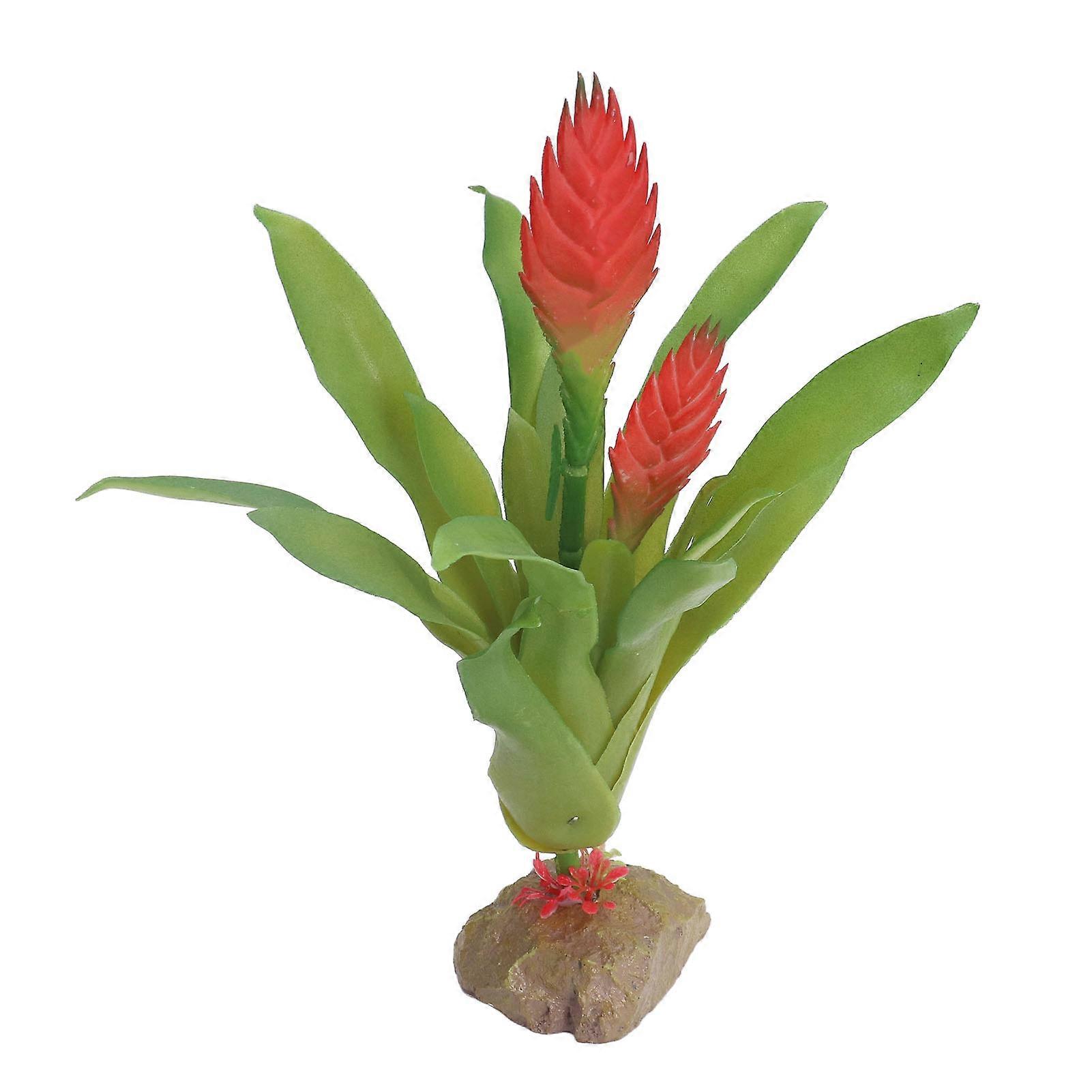 Artificial Aquarium Decoration Plant for Fish Tanks, Reptile Boxes, Realistic Simulation, Green Color, Flexible Material