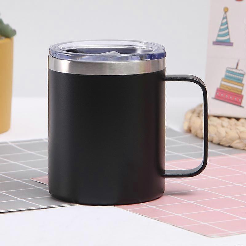 304 Stainless Steel Mug Double Vacuum Handle Coffee Cup Mini Car Portable Insulated Cup
