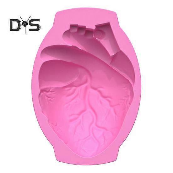 Halloween Silicone Cake Mold Realistic Human Heart Shape Reusable Easy to Clean DIY Baking Tools for Cookies Chocolates
