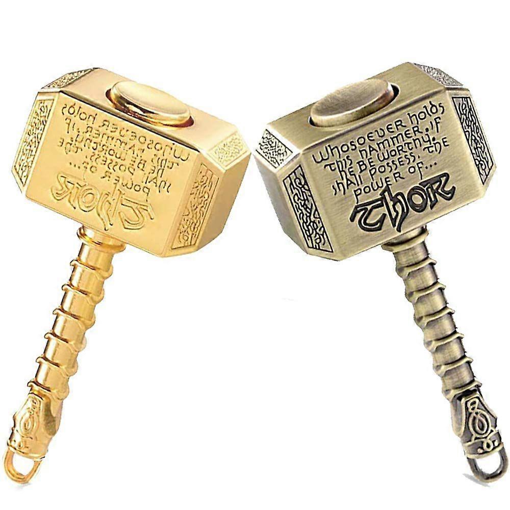 פטיש f ספינרים מתכת פינג, קוביית יד אצבע, אספקה מתנת חג המולד לילדים 2 חבילות