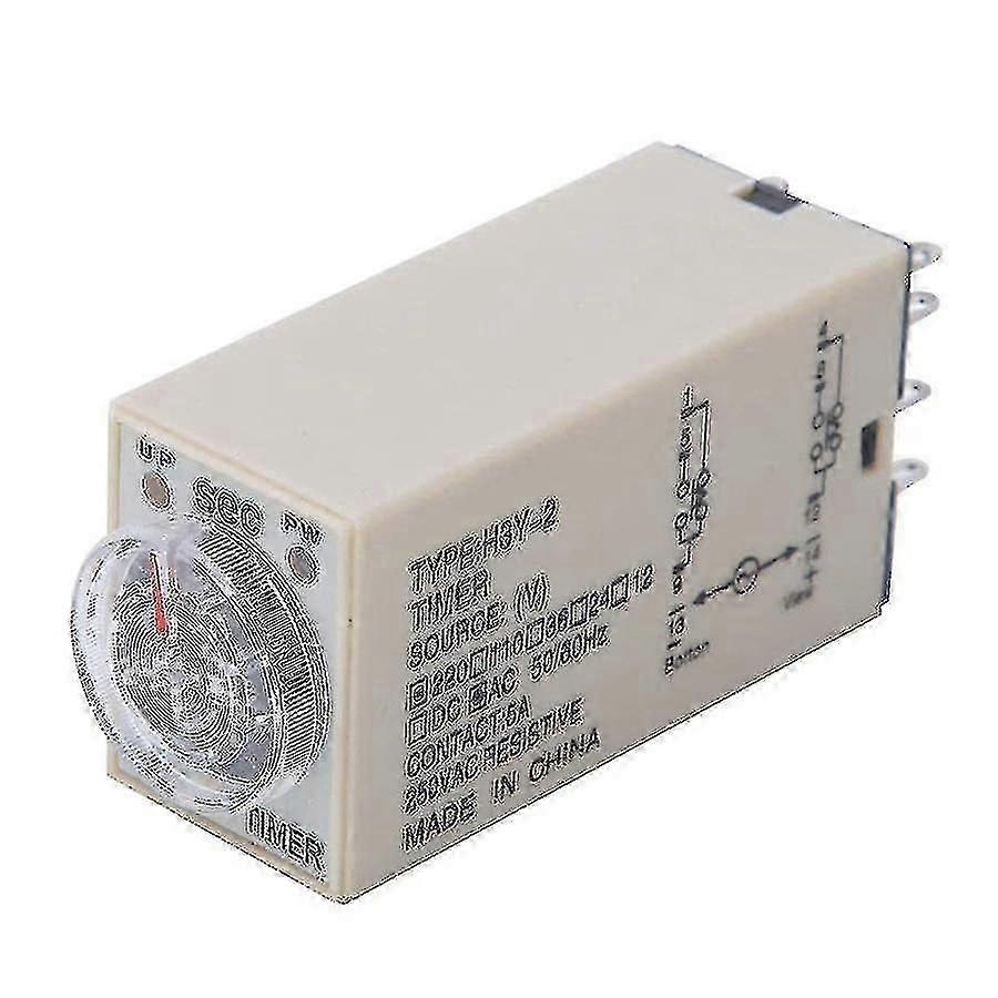 10s Delay Timer Time Relay H3Y-2 Ac 220V 8 Pin Réglage du bouton Contrôle Timing Relay pour Ménage El
