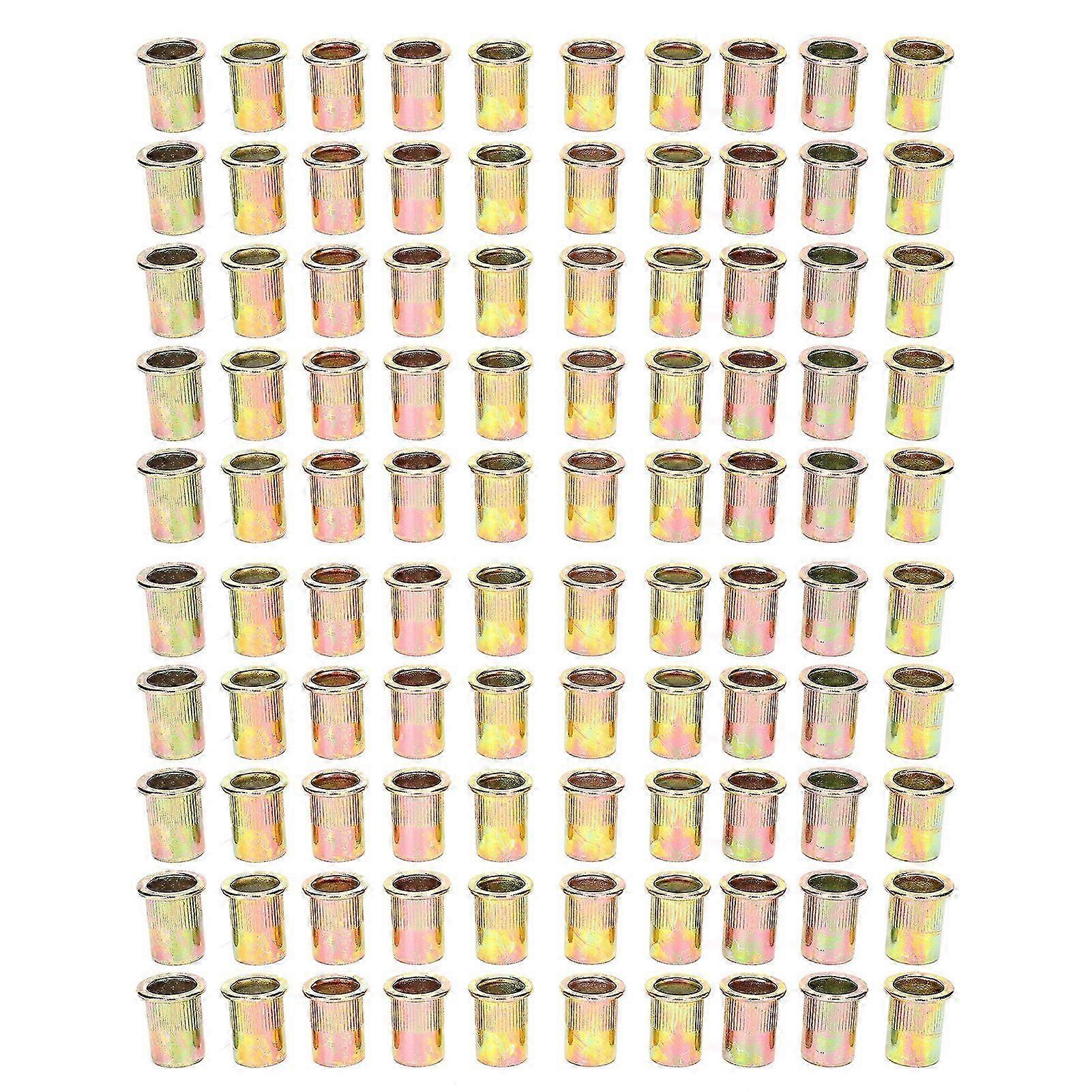 100kpl teräs niittimutteri väriPinnoitettu sinkki M12 kiinnityslaitteisto Teollisuustarvikkeet