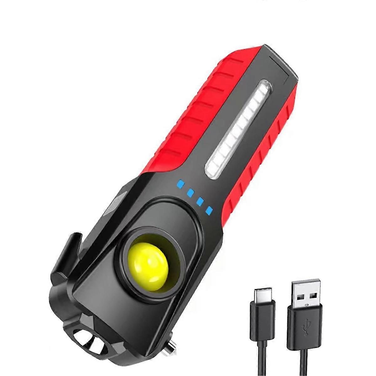 Multifunctional LED COB Flashlight with Window Breaker