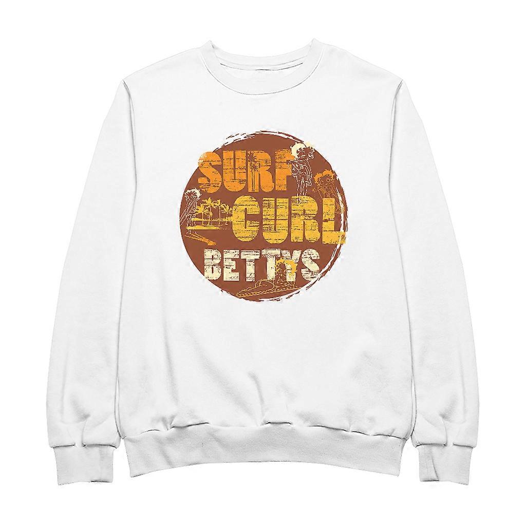 Betty Boop Surf Curls Beach Women's Sweatshirt