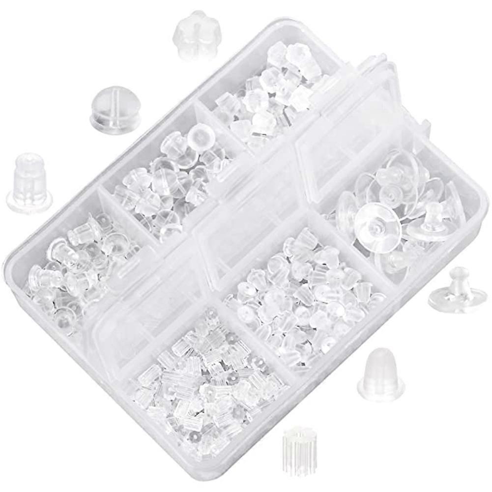 Rubber Earring Safety Back Plug Replacement Kit (550 -600Pcs)
